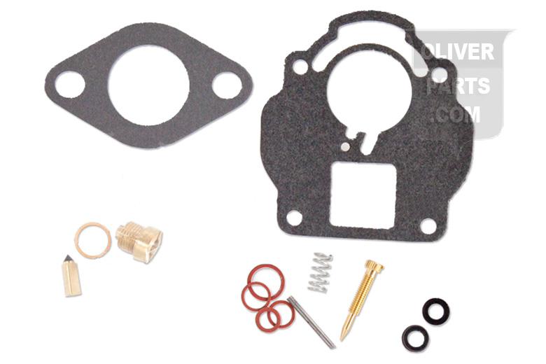 Economy Carburetor Repair Kit (For Carter Carburetors)
Fits Oliver: Super55, 66&Super 66, With Aluminum Upper Carburetor Bodies. Carburetor Numbers: UT, UT2612s, UT2418S
Economy Carburetor Repair Kits Contain: Needle&Seat, Float Lever Pin, Seal, Gaskets, and Instructions.
