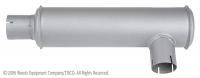 Oliver Muffler fits Super 55, 550. You will love this muffler, and your ears will thank you.
INLET LENGTH: 2-1/4 \
INLET I.D.: 1-15/16 \
SHELL LENGTH: 12-1/2 \
OUTLET LENGTH: 2 \
OUTLET O.D.: 1-7/8 \
O/A LENGTH: 15-1/2 \