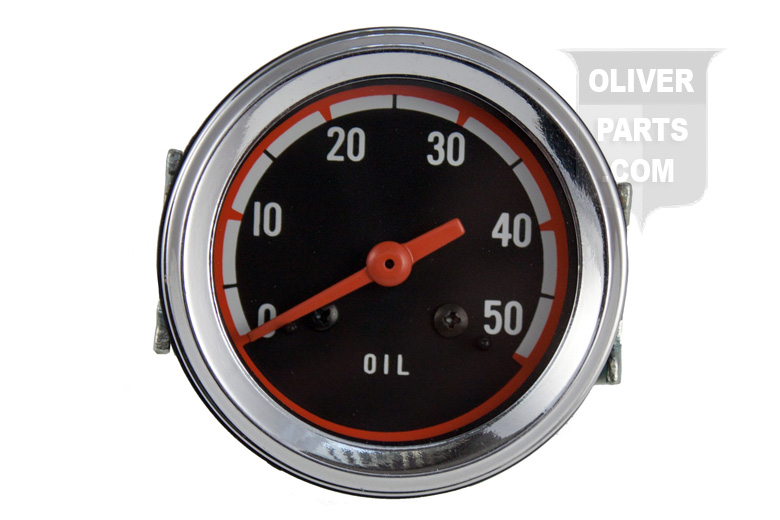 0-50 PSI Oil Pressure Gauge For Oliver:1550, 1555, 1650, 1655, And 1850. White: 2-62, 2-78, And 4-78