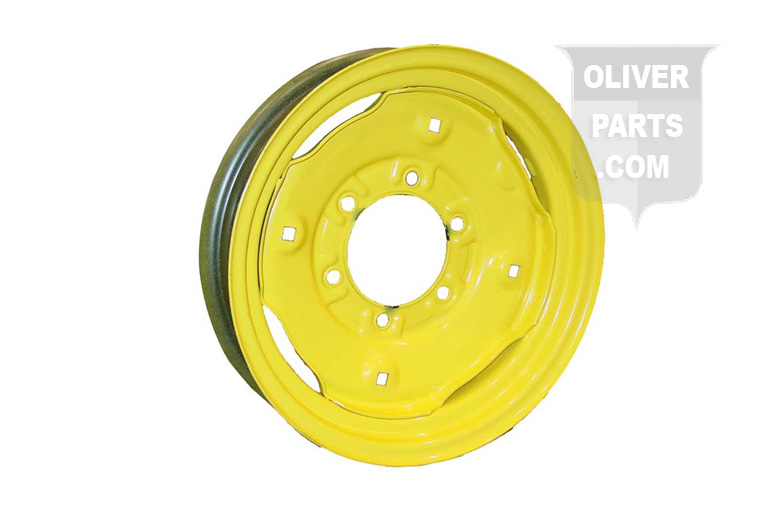 3X15 6 Lug Front Wheel For Oliver 66, Super 66, and 660. 3-1/4 Off Set, 4-9/16 Pilot, 3 Bolt Center to Center. 12 LBS.
Please check and measure your tractor closely because if this rim does not fit, we do not pay return shipping on rims.