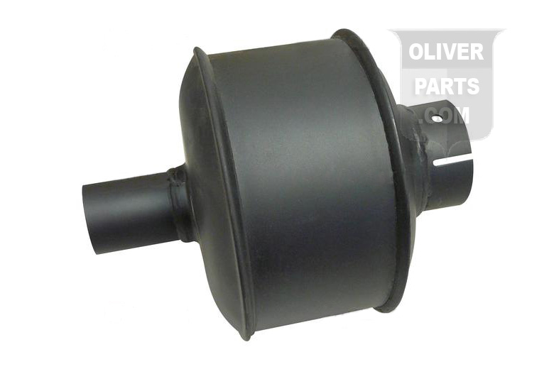 Vertical muffler for Oliver 66. Outlet 1-3/4, overall length 9, body 4-1/2. Replaces Oliver PN#:1l452, OL-2, l452.