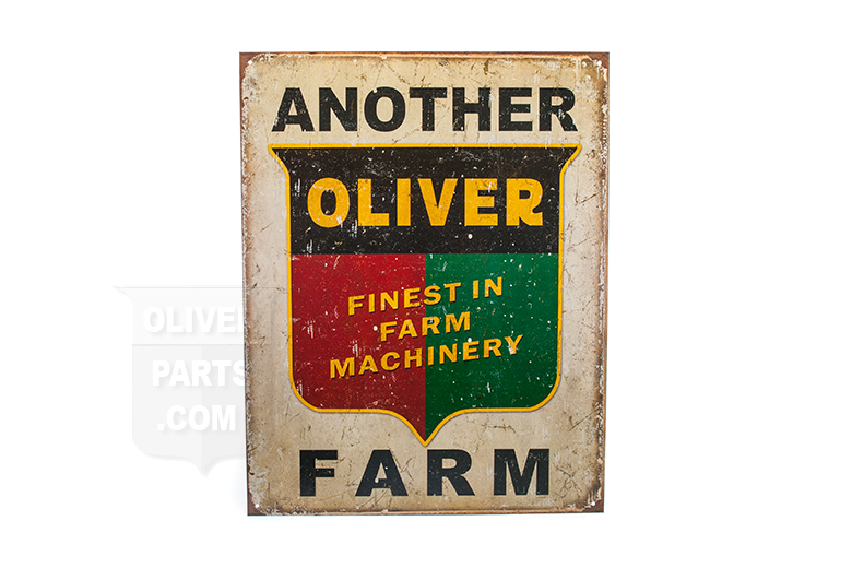 replica of a vintage Oliver sign!