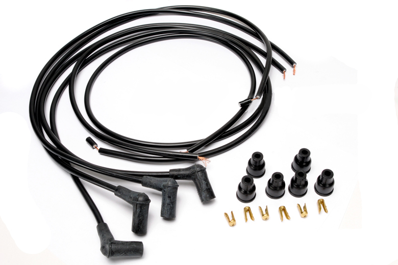 SPARK PLUG WIRING SET (4 CYLINDER)
* Fits Cockshutt: COCKSHUTT 4 CYL
Fits MM: MINNEAPOLIS MOLINE 4 CYL MODELS
Fits Oliver: SUPER 55, 550, 66, SUPER 66, 660
* Dimensions & Notes: ALL 4 CYLINDER MODELS --- WATERPROOF NEOPRENE, COPPER CORE --- 90 DEGREE BOOTS --- CUT TO LENGTH ---
