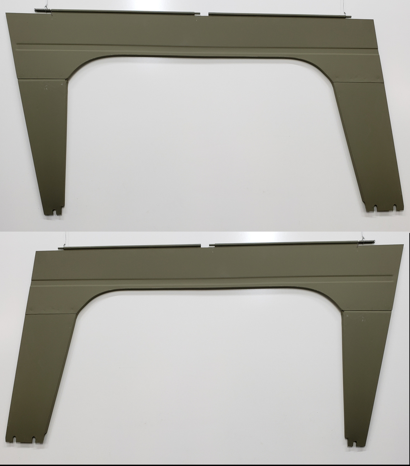 PAIR FRONT OPEN ENGINE COVER W/ DECAL RECESS FOR 880