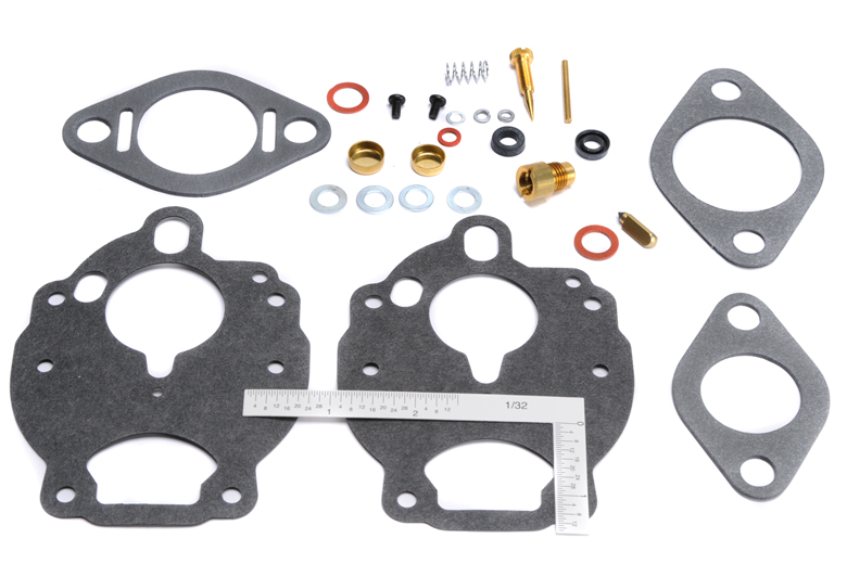 This carb kit contains all the parts necessary to rebuild the zenith carburetor on your Oliver 77 or 88 tractor.
Carb MFG: 11588, 12217, 12232, 12590, 13294, 11535, 11535A, 11580, 11705, 11705A, 11741, 11892, 11892A, 11894, 11895, 11895A, 11895B, 11899, 11899A, 11912, 11973, 11973A, 11973B, 11996, 11999, 12032, 12032A, 12032B, 12032C, 12060, 12060A, 12135, 12135A, 12135B, 12142, 12142A, 12212, 12214, 12237, 12241, 12241A, 12269, 12287, 12293, 12293A, 12293B, 12293C,12293D, 12301,12318, 12338, 12338A, 12338B, 12351, 12380, 12380A, 12380B, 12396, 12418, 12420, 12420A, 12425, 12430, 12457, 12468, 12473, 12490, 12490A, 12491, 12491A, 12498, 12499, 12501, 12509, 12523, 12534, 12542, 12548, 12551, 12551A, 12551B, 12576, 12581, 12592, 12617, 12625, 12629, 12629B, 12639, 12645, 12648, 12651, 12656, 12669, 12675, 12685, 12714, 12722, 12722A, 12727, 12730, 12731, 12743, 12758, 12770, 12770A, 12771, 12792, 12804, 12805, 12808A, 12820, 12822, 12851, 12880, 12886, 12902, 12912, 12913, 12920, 12922, 12940, 12962, 12974, 12975, 12991, 12992, 12994, 12998, 13025, 13026, 13038, 13044, 13048, 13059, 13061, 13067, 13071, 13087, 13106, 13108, 13109, 13113, 13114, 13115, 13116, 13117, 13118, 13119, 13122, 13124, 13125, 13128, 13146, 13151, 13152, 13153, 13154, 13157, 13160, 13161, 13165, 13177, 13178, 13179, 13196, 13212, 13213, 13226, 13236, 13304, 13316, 13318, 13328, 13337, 13338, 13348, 13357, 13372, 13374, 13384, 13406, 13433, 13434, 13435, 13461, 13465, 13466, 13488, 13538, 13546, 13550, 13560, 13588, 13604, 13612, 13689, 13716, 13752, 13762, 13770, 13771, 13783, 13795, 13808, 13823, 13831, 13844, 13867, 13875, 13881, 13893, 14991, 14992, 14995, 14996, 14998,14999

Replaces Zenith kit numbers K2048, K2049, K2050, K2127, K2136
 