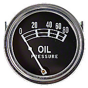 Universal Oil Pressure Gauge 0-80 Psi.