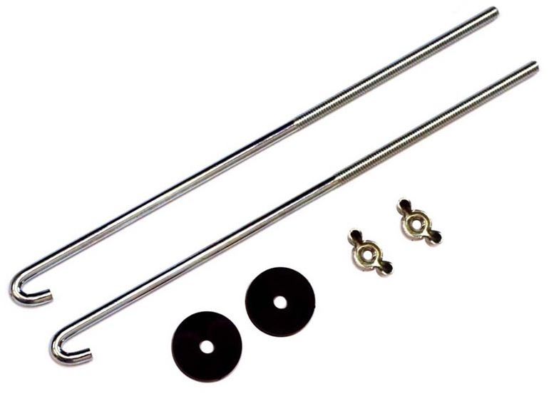 Brand new pair of Battery retainer J bolts and hardware. This will fit most Oliver models
1/4 inch x 10 inch long