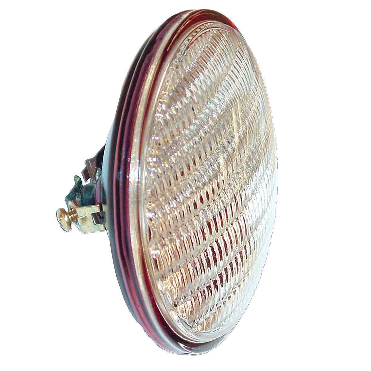 Fits: 1550, 1555, 1600, 1650, 1655, 1750, 1800, 1850, 1900; Replaces: 103593A
4-1/2 diameter sealed beam combo lamp w/ transparent red background using separate bulb, Double Contact.