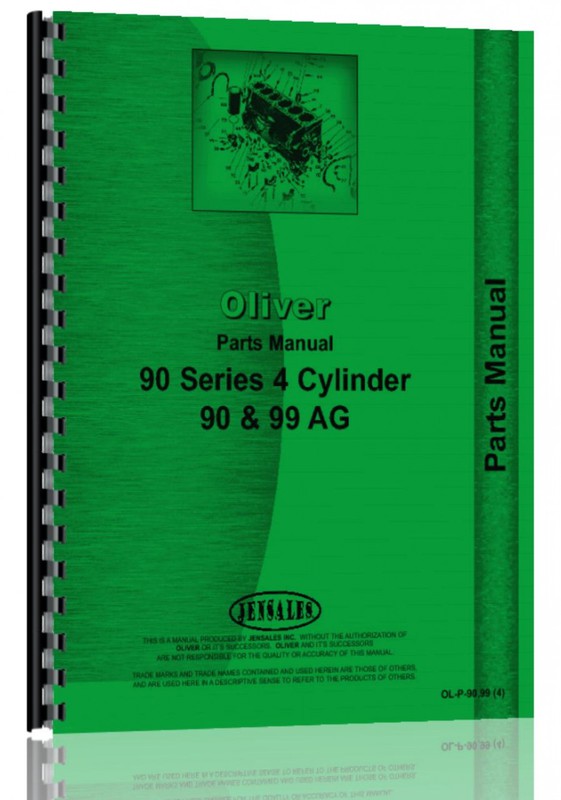 Parts Manual - Oliver 90, 99 Late Model