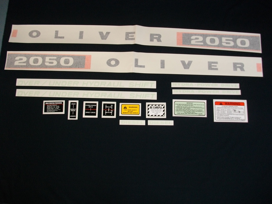 2050 Oliver Diesel Decal Set