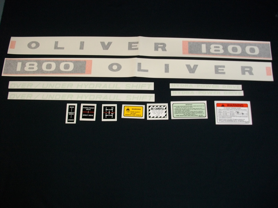 Oliver 1800 Series B & C Decal Set