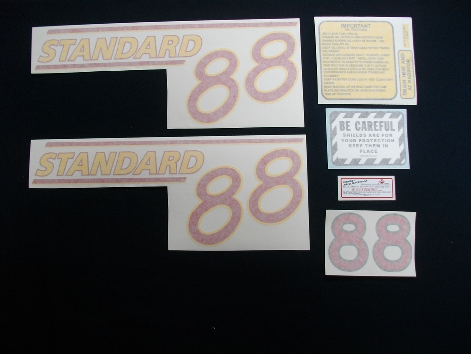 88 Standard Red # (Vinyl Decal Set)
