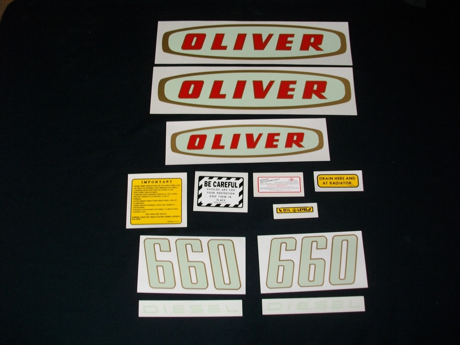 Oliver 660 Diesel (Mylar Decal Set)