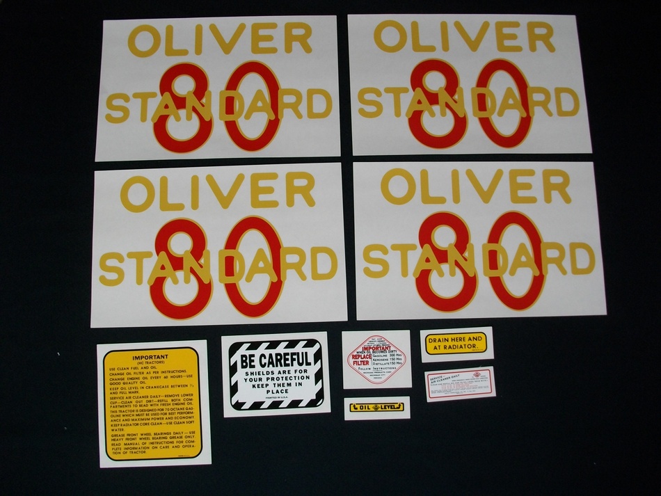 Oliver 80 Standard (Mylar Decal Set)