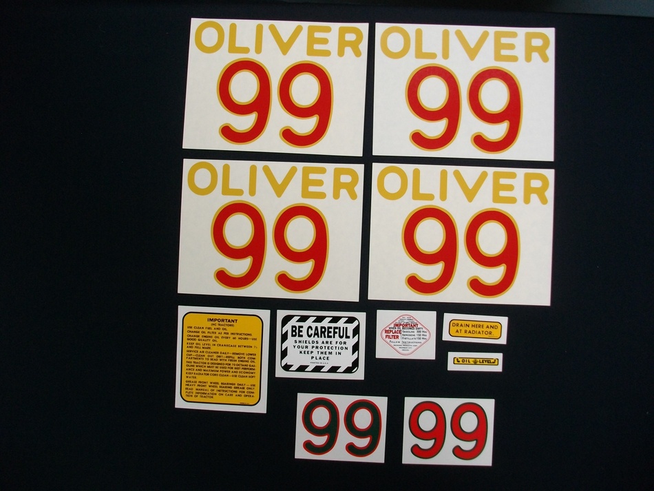 Oliver 99 (Mylar Decal Set)