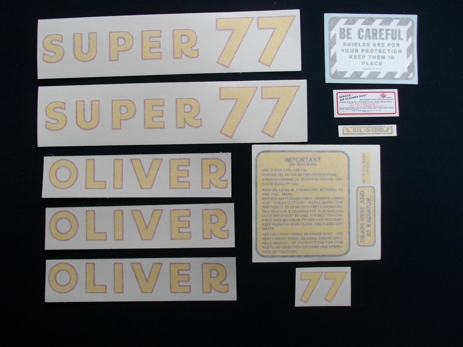 Super 77 Gas (Vinyl Decal Set)