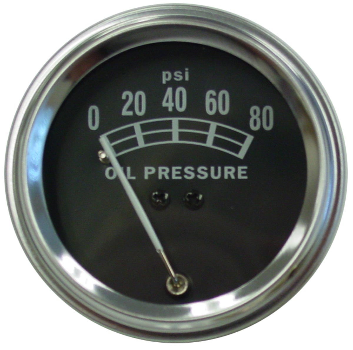 Universal Oil Pressure Gauge 0-80 psi.