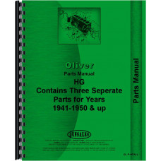 Oliver HG Cletrac Crawler Parts Manual (All Years)
