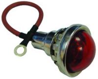 Jewel Lens Assembly, With Red Dot Pattern. Used Also As Low Oil Pressure Light.