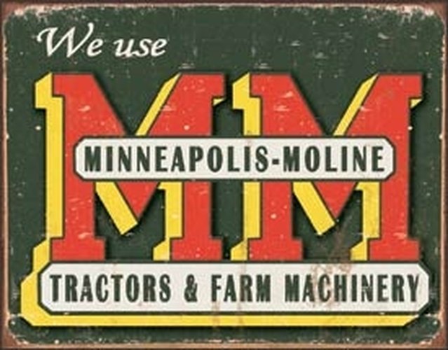 Minneapolis - Moline vintage looking tin sign